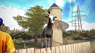 gameplay de goat simulator (el administrador galáctico)