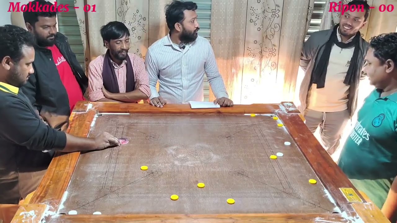 New Carrom Tournament 2026. মুকাদ্দেস বনাম রিপন লড়াই ডিসাইড ম্যাচ প্রথম রাউন্ড। 