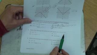Algebra 1 sem 2 unit 6 Final Review