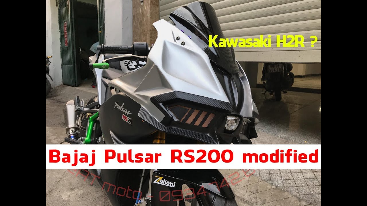Details Bajaj Pulsar Rs0 Modified To Look Like Kawasaki Ninja H2r Modified Bajaj Pulsar Rs0 Youtube