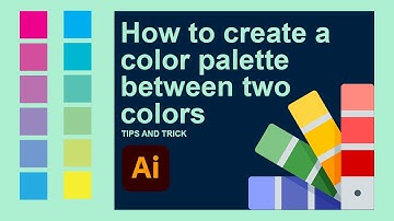 How To Create a Color Palette Between Two Color in Adobe Illustrator