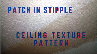 Patch in STIPPLE Artex Ceiling Texture Pattern screenshot 2