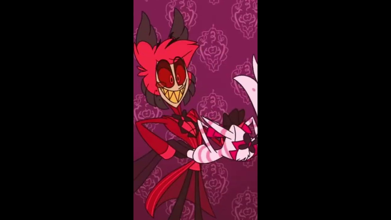 Alastor Breaks A Door With Angel Dust 