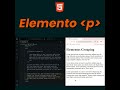 📢🚀🌟CURSO HTML GRATIS🎁💰 El poderoso 'p': ¡Mucho más que un párrafo! 😎🚀🌟 #html, #HTMLparrafo 💻😎🎬✅