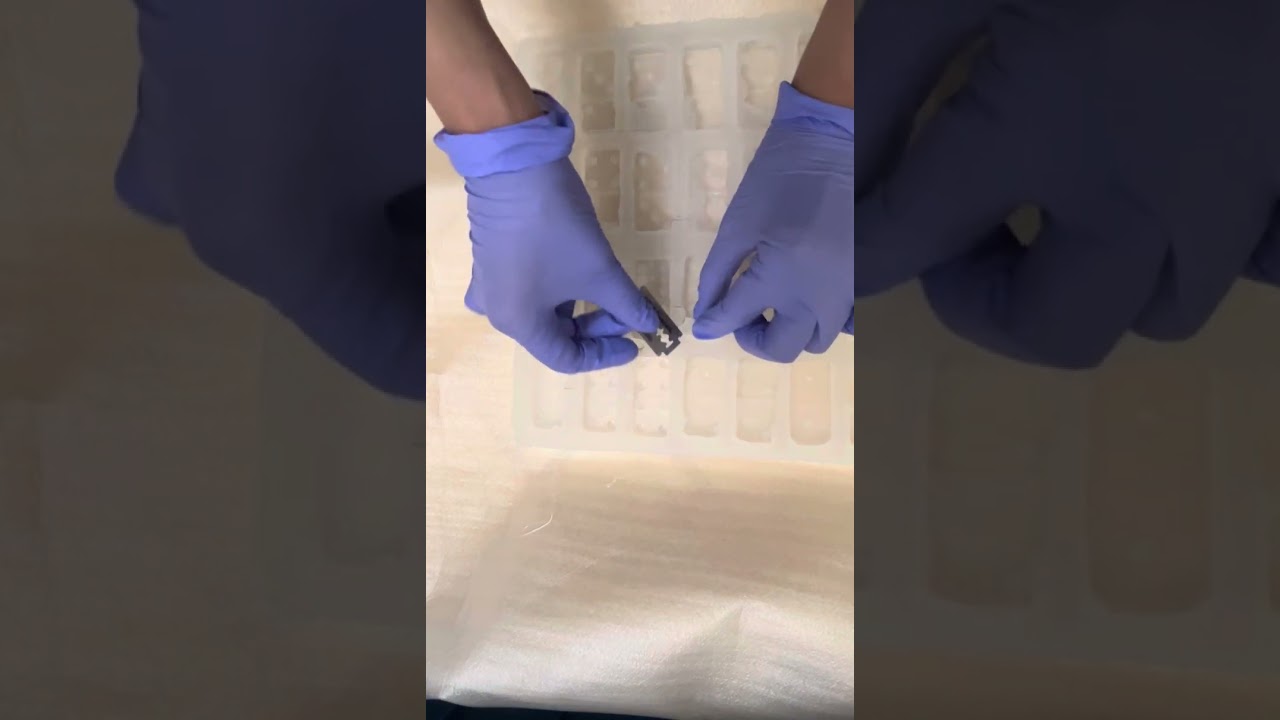 الشكل النهائى لقالب دومينو من السيليكون