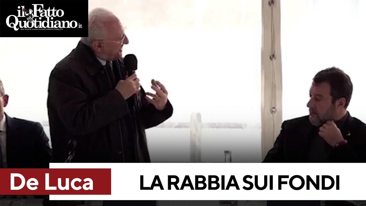 De Luca le canta in faccia a Salvini: 