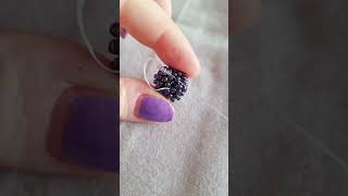 Bead weaving a realistic blackberry