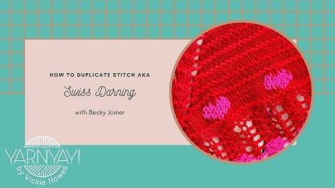 How to Duplicate Stitch (aka Swiss Darning)