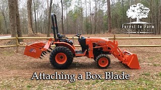 Attaching a Box Blade