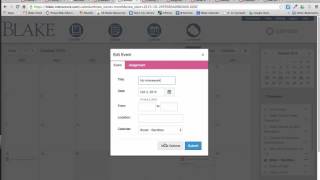 Add a recurring event to a course Calendar