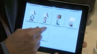Retail Home Show Showing iPad and KDC200i Bluetooth barcode scanner
