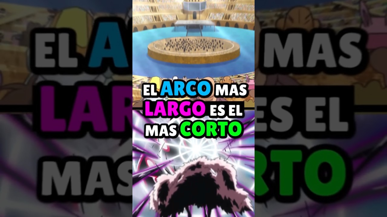 ¡¿Sabías que el ARCO más largo es el más CORTO?! #OnePiece #Luffy #Anime