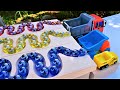 Marble Run Race ASMR 〇 HABA Triple Wave Slope & Dump Truck