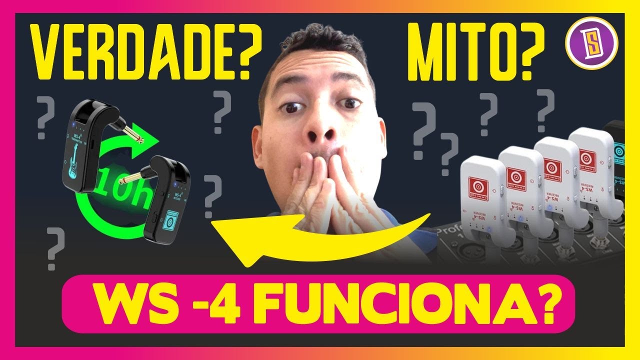 Transmissor Sem Fio WS-4 é PRESTA? TESTEI E.... O Fim do Cabo P10?