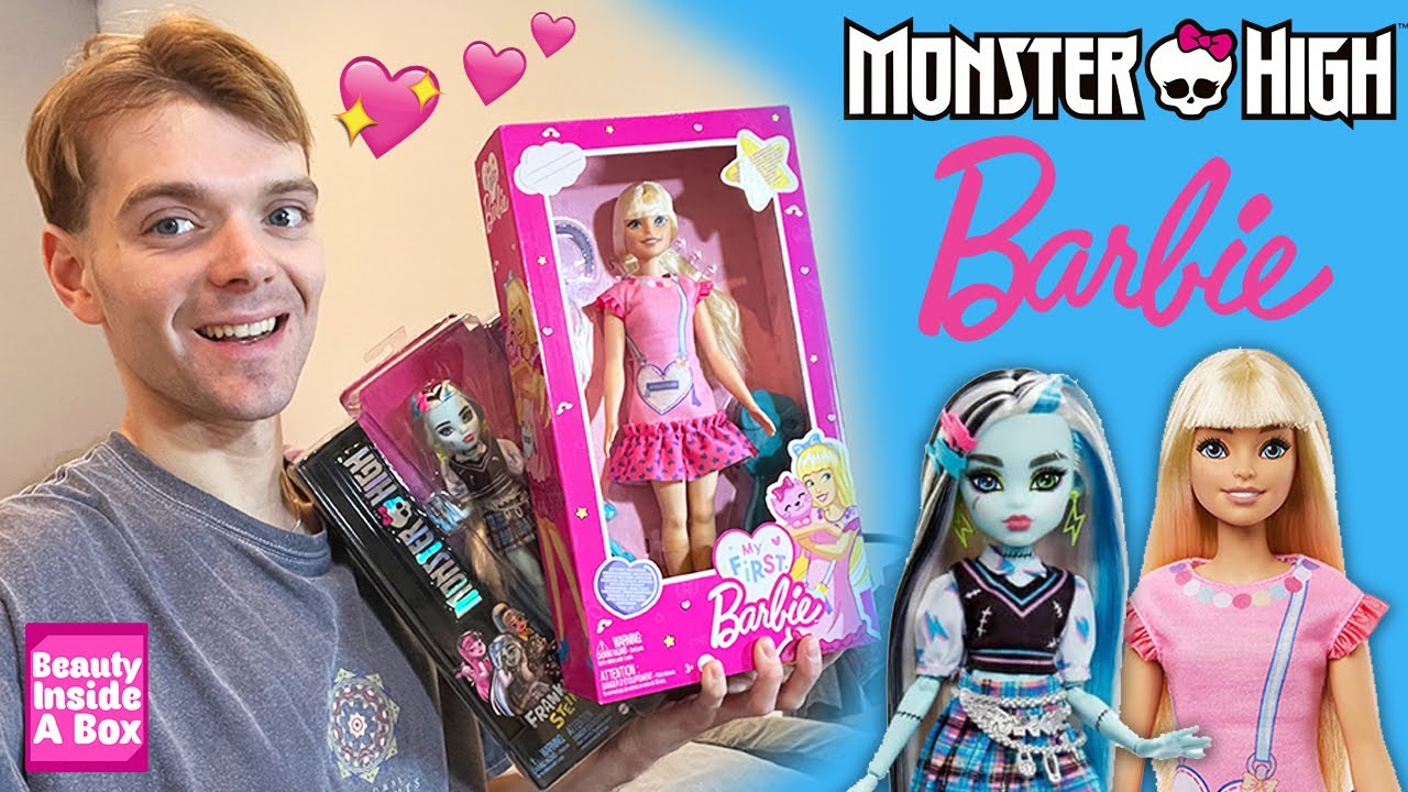 NEW My First Barbie & Monster High Doll Unboxing Review! 