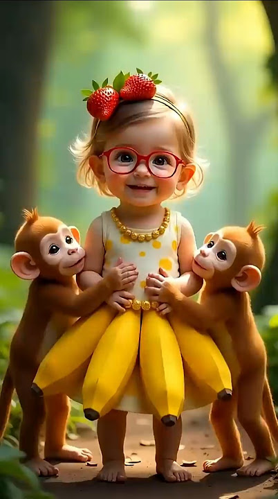 Baby and Monkey #Dance #monkey #funnyanimals #trending #dancevideo #funnyvideo #viraldance #shorts