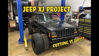 Jeep XJ fender trimming to fit my new 33 inch tires!!