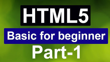 HTML5 Tutorial For Beginners - part 1 - webcoachbd
