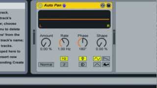 Auto Pan - Deeflash's Ableton Live Devices Tutorials