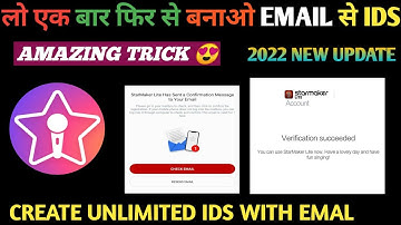 create Unlimited starmaker IDS WITH EMAIL NEW TRICK ONCE AGAIN EMAIL SE UNLIMITED IDS BANAO🔥 2022