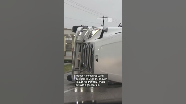 Powerful Winds From Beryl Overturn RV, Semi Truck