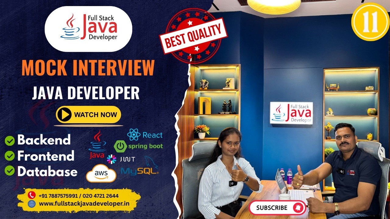 Java Developer Interview | Fresher | By Mr. Kiran Jadhav - YouTube