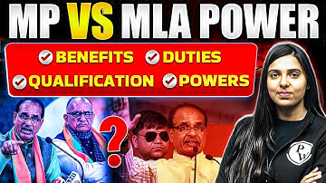 MLA vs MP Powers | Benefits | Duties | Qualification | Powers | PW CLAT