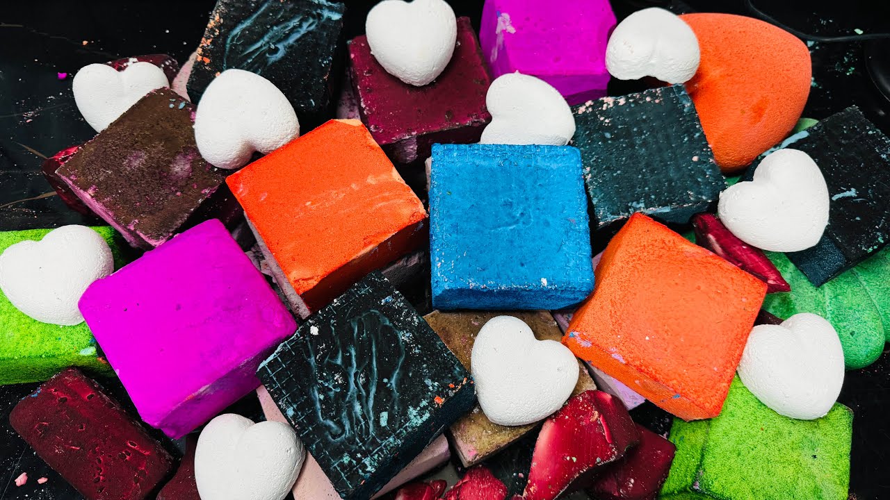 Colourful Dyed Chalk ASMR Crushing |  Oddly Satisfying Chalk ASMR Video 