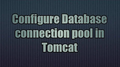 10.Configure connection pool in Tomcat8.x