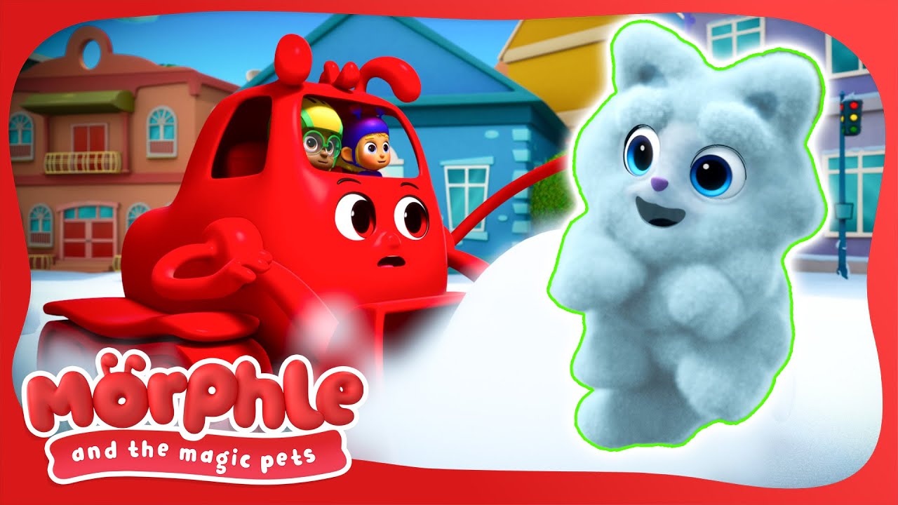 Morphin' Snow Games | Morphle and The Magic Pets | Vehicle Videos for Kids | Moonbug Kids