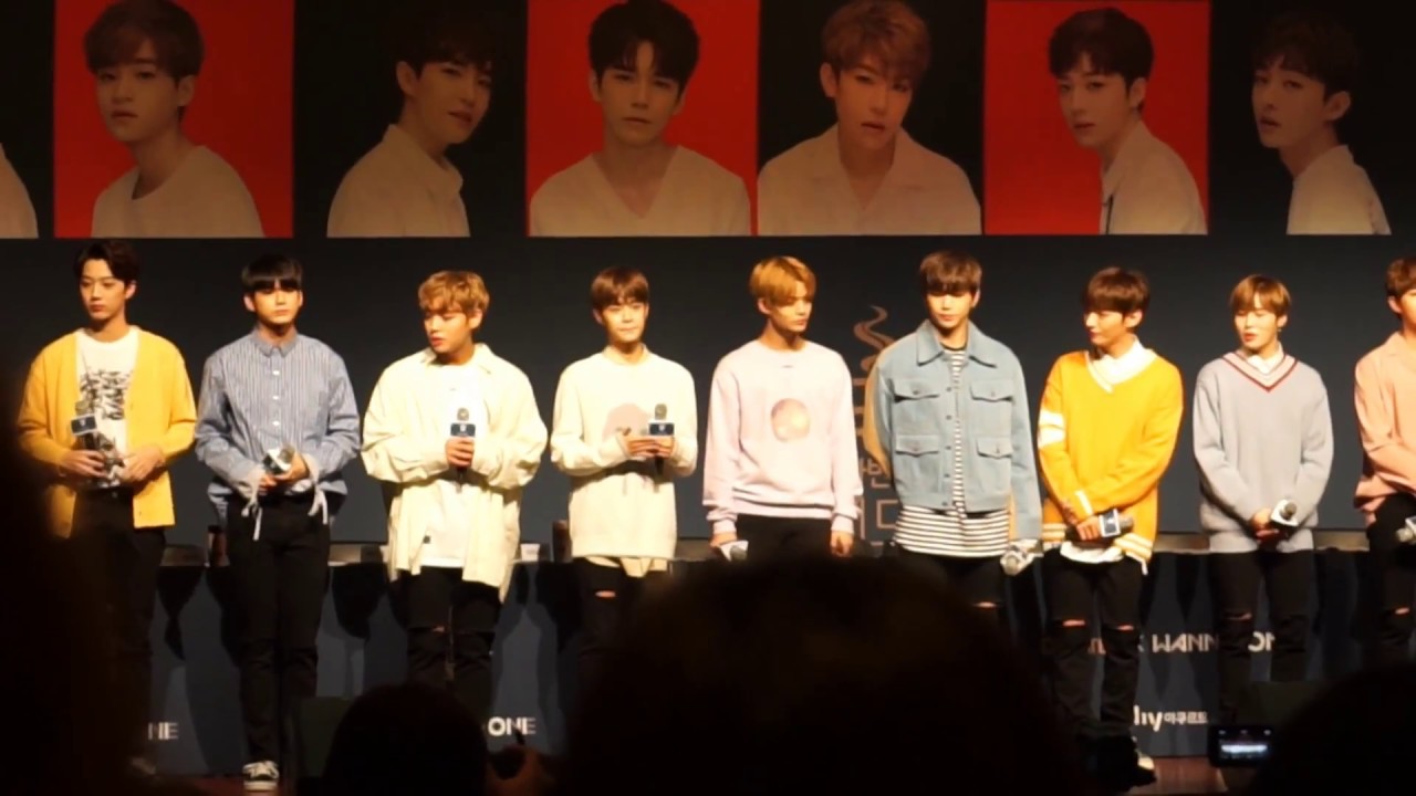 20171021 워너원 콜드브루 팬사인회 첫인사