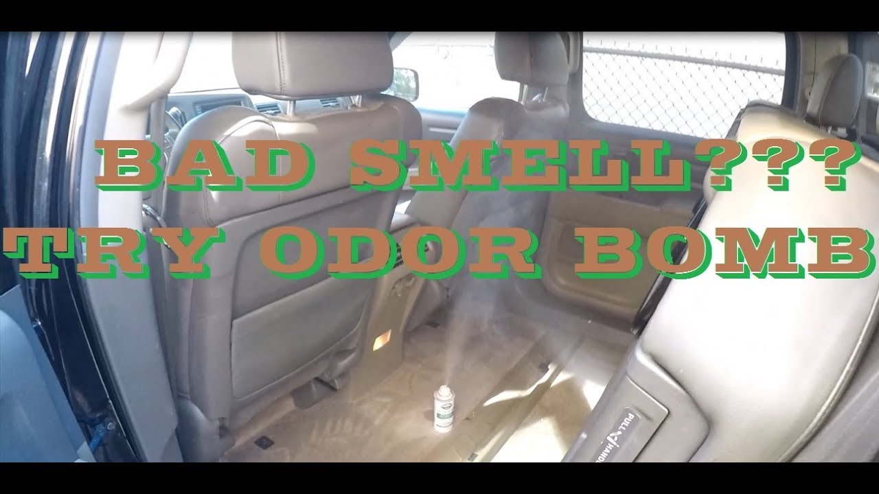 How To Get Rid Of Pet Smoke Urine Smell In A Car Using Odor Bomb