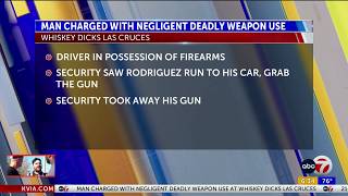 Man charged with negligent deadly weapon use at Whiskey Dicks Las Cruces