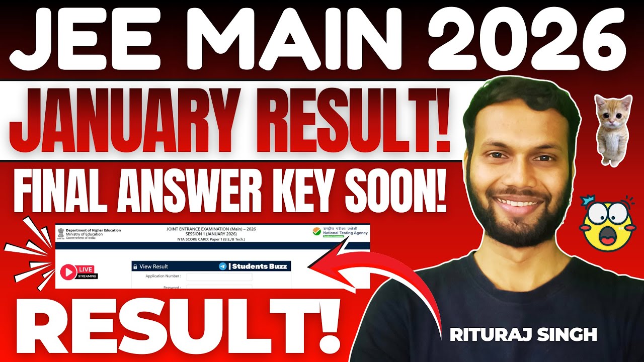 🔥JEE Main Result 2026 Live Checking | JEE Main 2026 Result Latest Update • JEE Main Result 2026 link