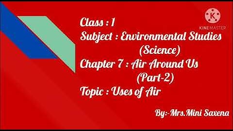 Class -1 EVS  Chapter-7  Air Around US (Part 2)