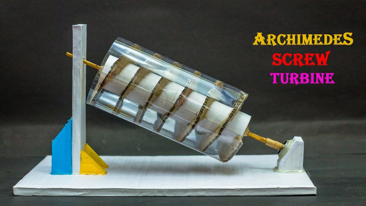 Science Project Ideas Archimedes Screw Turbine