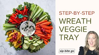 Christmas Veggie Tray - Holiday Wreath Platter Idea