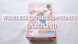 UNBOXING Wireless Cats Headphones from Shopee (Shopee Finds)