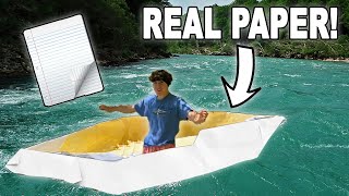 I Sailed A Mile In A Life Size Paper Boat