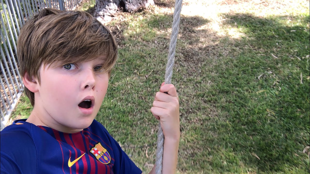 Crazy 20ft rope swing! (Dangerous) YouTube