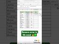 Remove error in ms excel 🔥✅ #excel #exceltips #exceltricks #youtube #algorithm #fypp #excelformula
