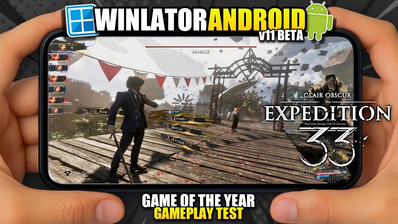 Clair Obscur Expedition 33 on Android Winlator v11 Beta Gameplay Test ...