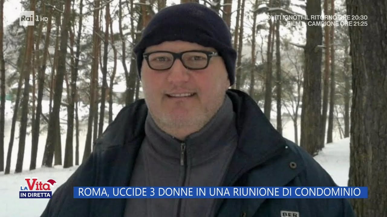 Roma, uccide 3 donne in una riunione di condominio - La vita in diretta - 12/12/2022