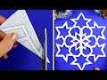 5 Snowflake ideas for Christmas and New Year Paper Decorations. ❄ Snowflakes Ideas easy