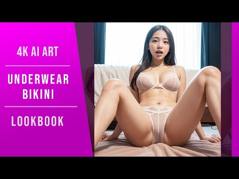 [4K LOOKBOOK] Hot Asian Girl with Underwear & Bras Lookbook / 속옷과 브래지어를 가진 뜨거운 아시아 소녀