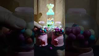 twin gumball candy machine with cute mouse machine dispenser #shorts