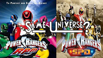 Do the Power Rangers exist in the same universe?