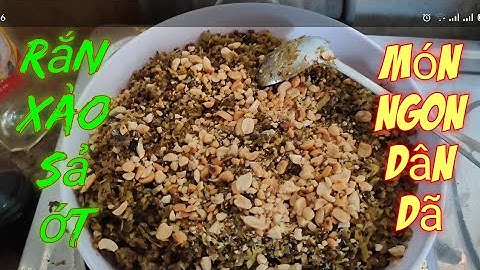 Bắt rắn xào sả ớt buổi họp mặt cùng anh em || Stir-fried snake meat with lemongrass and chili