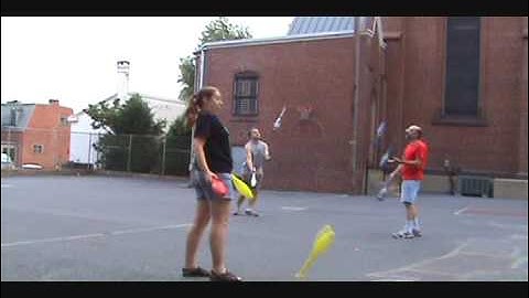 Dubé Juggling Presents: A Little Bit of Club Passing a Juggling Club from Vanden