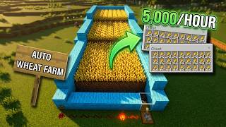 How To Build an AUTOMATIC Wheat Farm in Minecraft | Java & Bedrock 26.1 Wealth